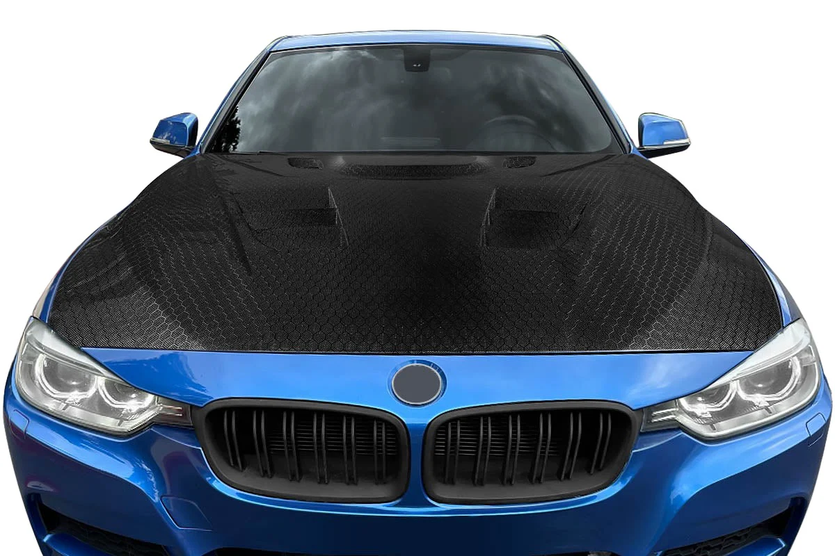 BMW 3 Series F30 / 4 Series F32 Carbon Fiber Geo6ix DriTech Eros Version 1 Hood - Image 5
