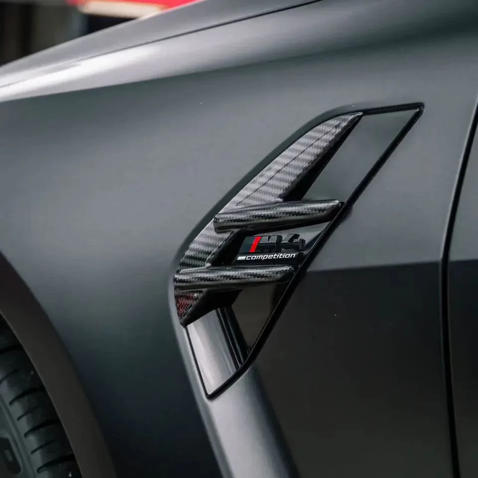 BMW M3 G80 Dry Carbon Fiber Side Fender Vent Trim Cover - Image 9