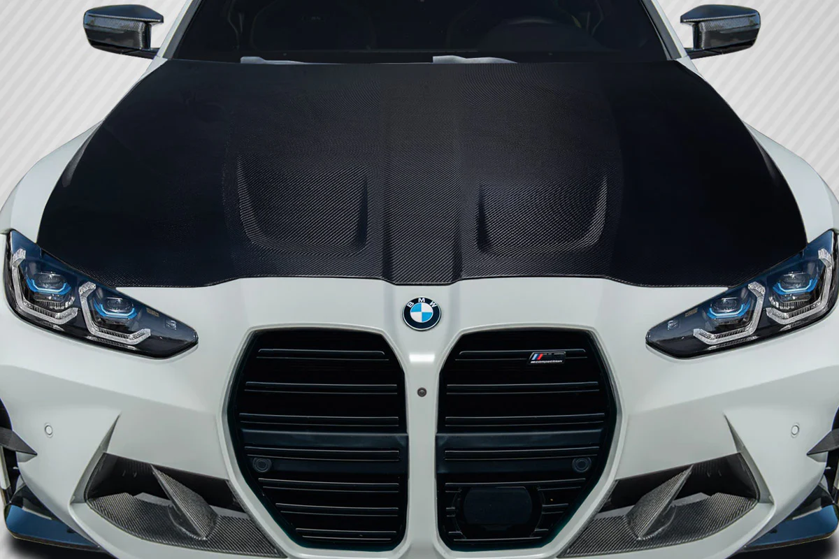 BMW M3 G80 / M4 G82 Carbon Fiber OEM Look Hood - Image 5