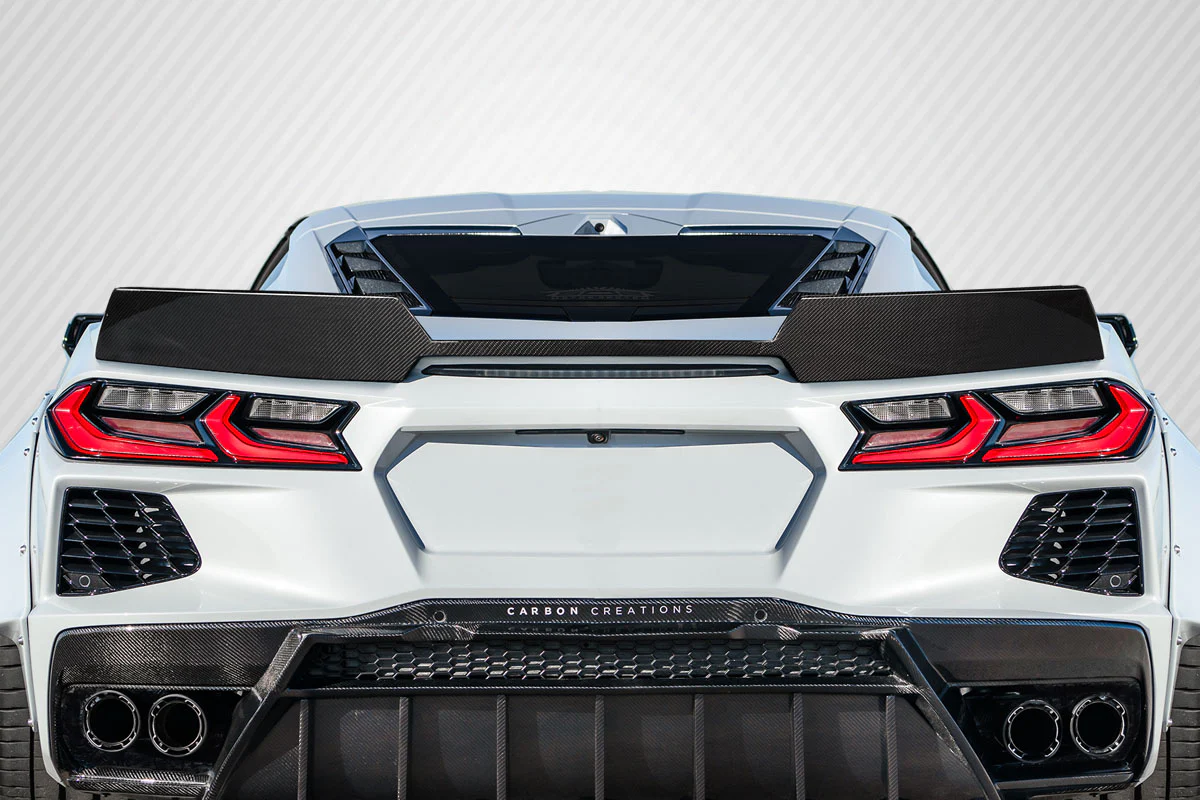 Chevrolet Corvette C8 Carbon Fiber Gran Veloce Wicker Bill Rear Wing Spoiler - Image 7