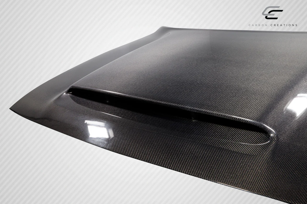 Dodge Challenger (2008-2023) Carbon Fiber Demon Look Hood - Image 6