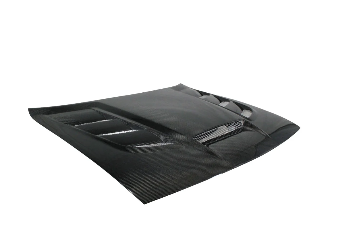 Dodge Challenger (2008-2023) Carbon Fiber Viper Look Hood - Image 2