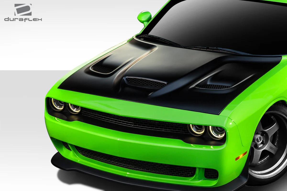 Dodge Challenger (2008-2023) Hellcat Look Hood - Image 6