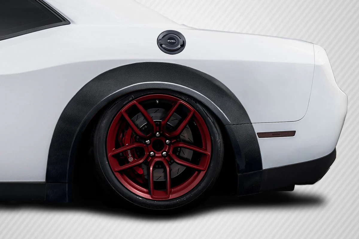 Dodge Challenger (2015-2023) Carbon Fiber Demon Look Wide Body Fender Flares (14-Piece) - Image 2