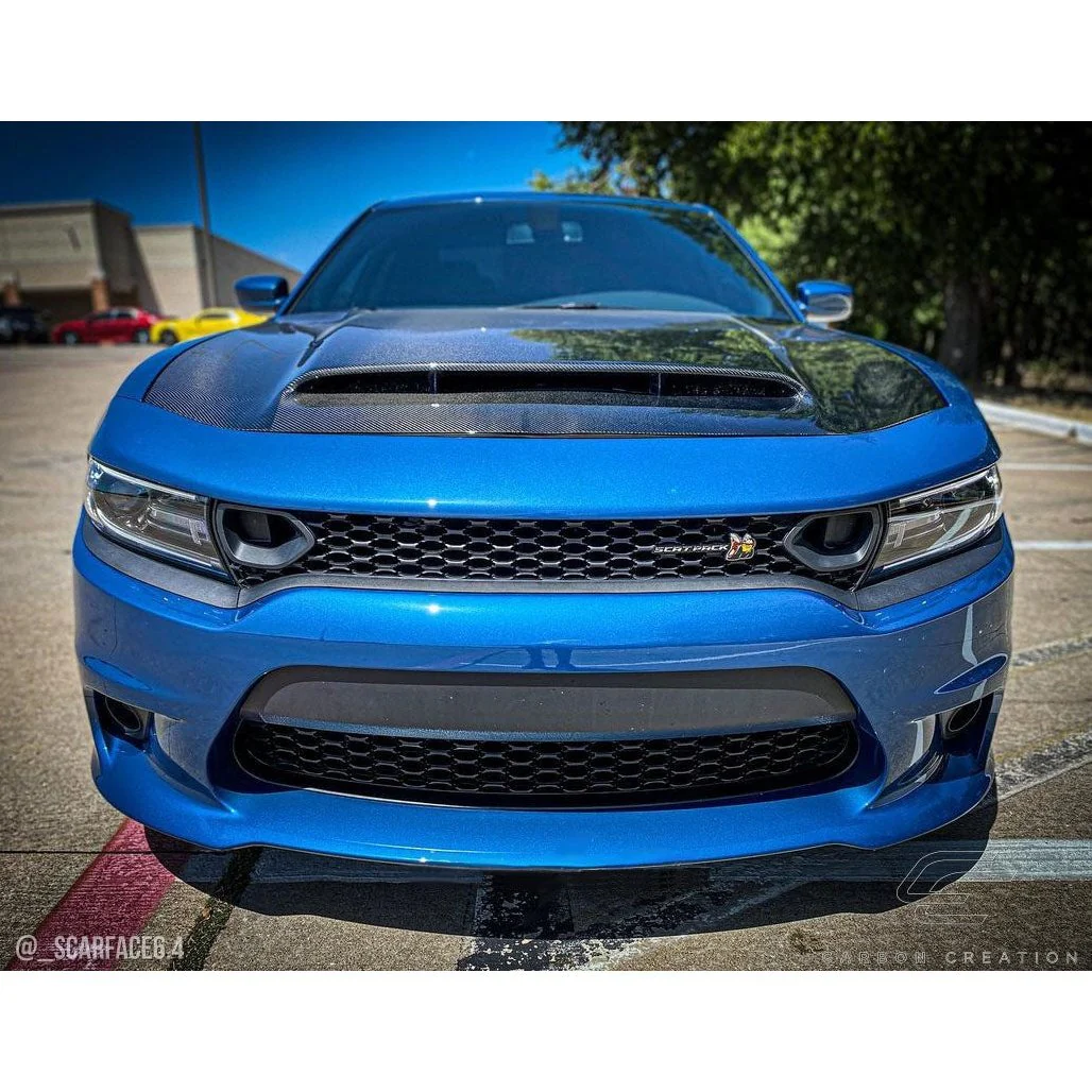 Dodge Charger (2015-2023) Carbon Fiber Demon Look Hood - Image 11