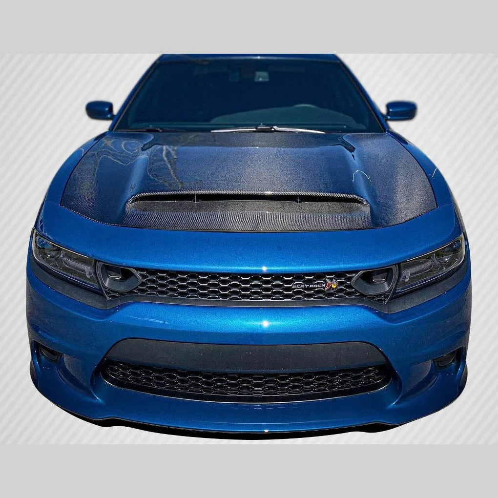 Dodge Charger (2015-2023) Carbon Fiber Demon Look Hood - Image 9