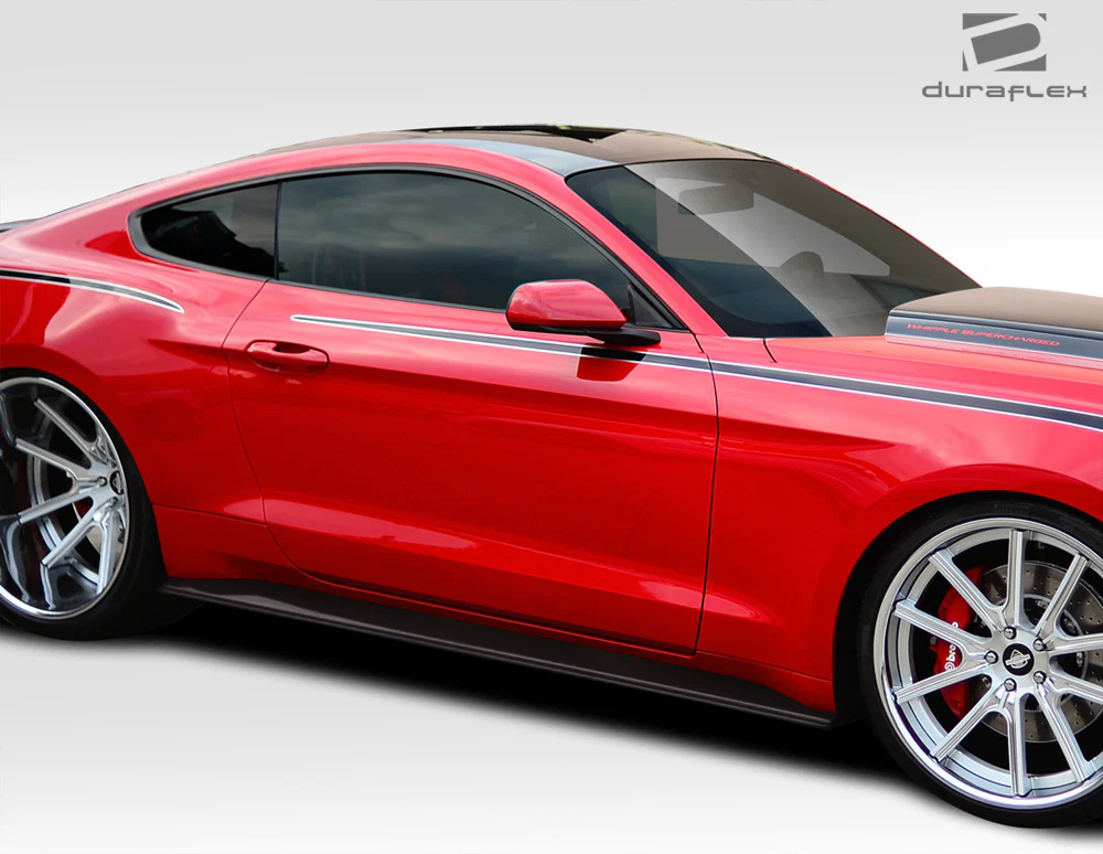 Ford Mustang (2015-2023) GT Concept Side Skirt Splitters - Image 3