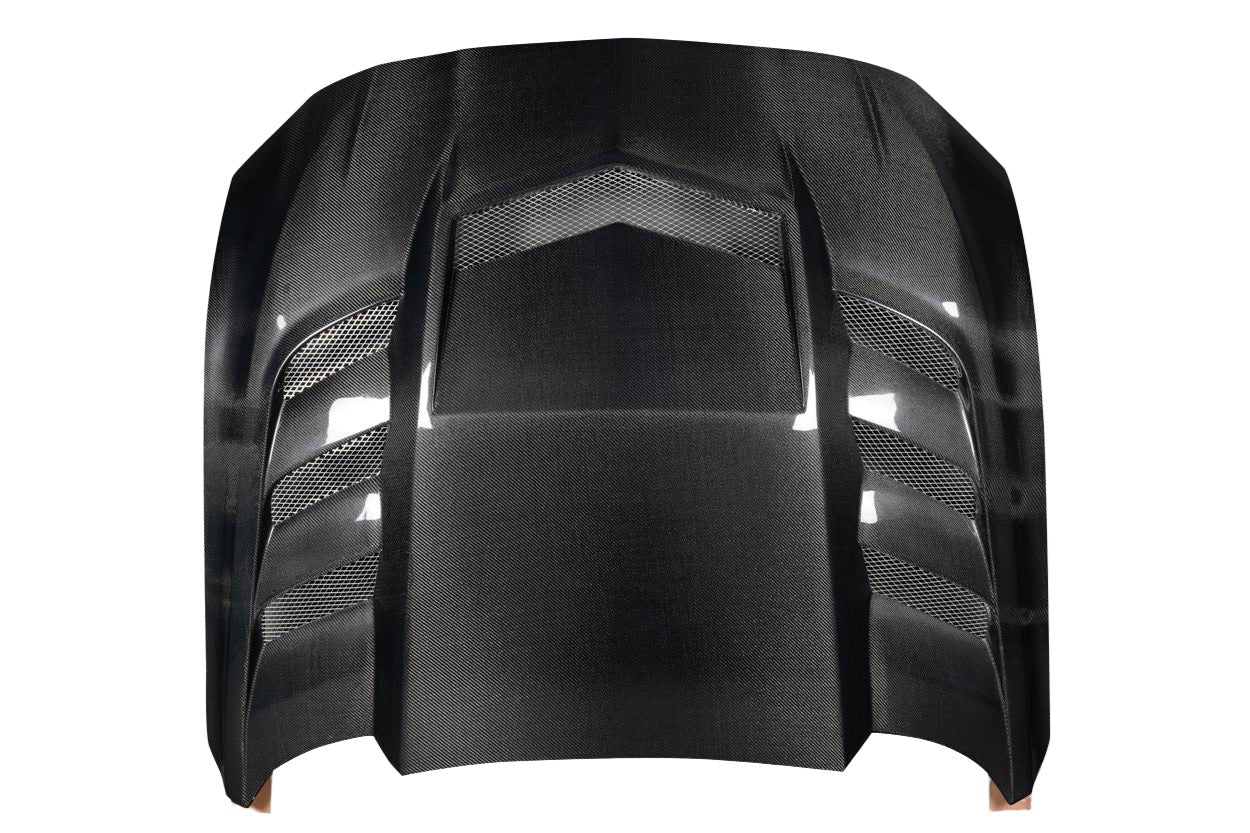 Ford Mustang (2018-2023) Carbon Fiber Interceptor Hood - Image 4