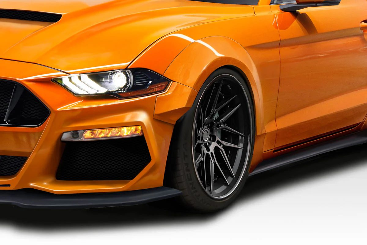 Ford Mustang (2018-2023) Grid Wide Body Front Fender Flares - Image 6