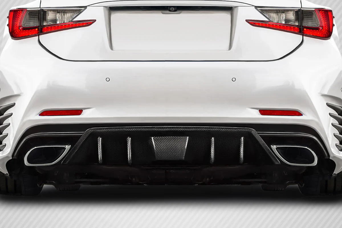 Lexus RC F (2015-2019) Carbon Fiber Downforce Aero Rear Diffuser - Image 4