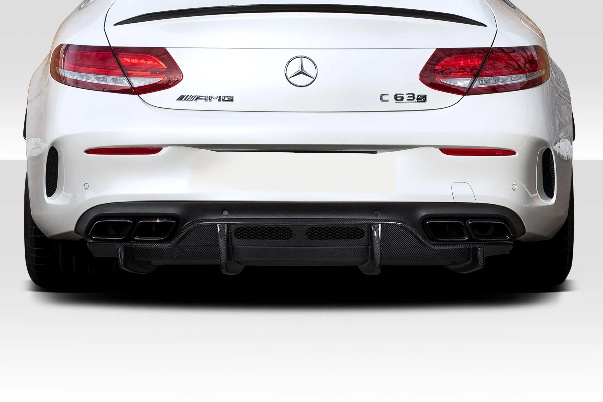 Mercedes C-Class C63 AMG (2015-2018) Carbon Fiber Rear Diffuser - Image 5