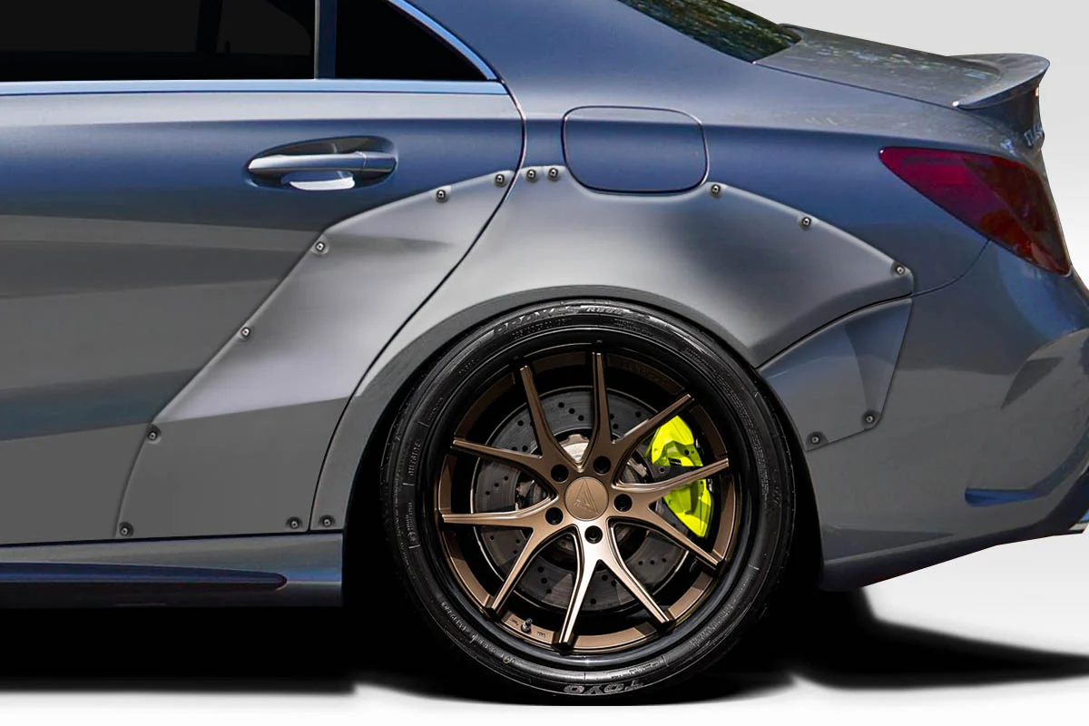 Mercedes CLA-Class C117 / CLA45 (2014-2015) Facta Rear Fender Flares - Image 3