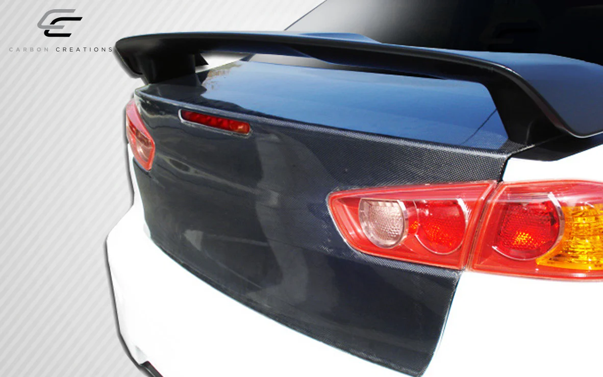 Mitsubishi Evolution X (2008-2017) Carbon Fiber OEM Look Trunk - Image 6