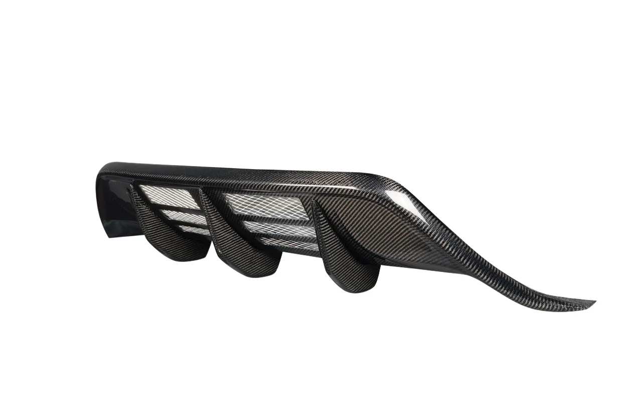 Nissan GT-R R35 (2009-2011) Carbon Fiber Malve Rear Diffuser - Image 2
