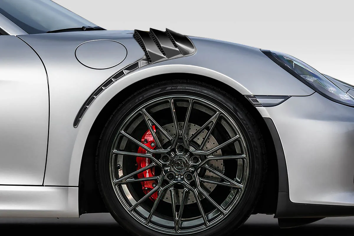 Porsche 981 Boxster / Cayman (2013-2016) GT-2 RS Look Front Fenders - Image 7