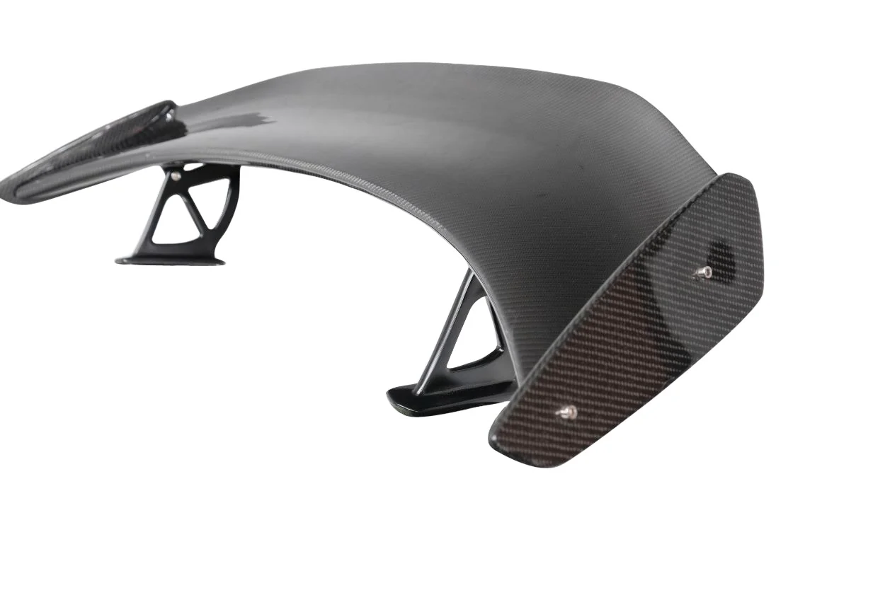 Porsche Cayman 718 (2014-2023) Carbon Fiber GT4 Look Rear Wing Spoiler - Image 3