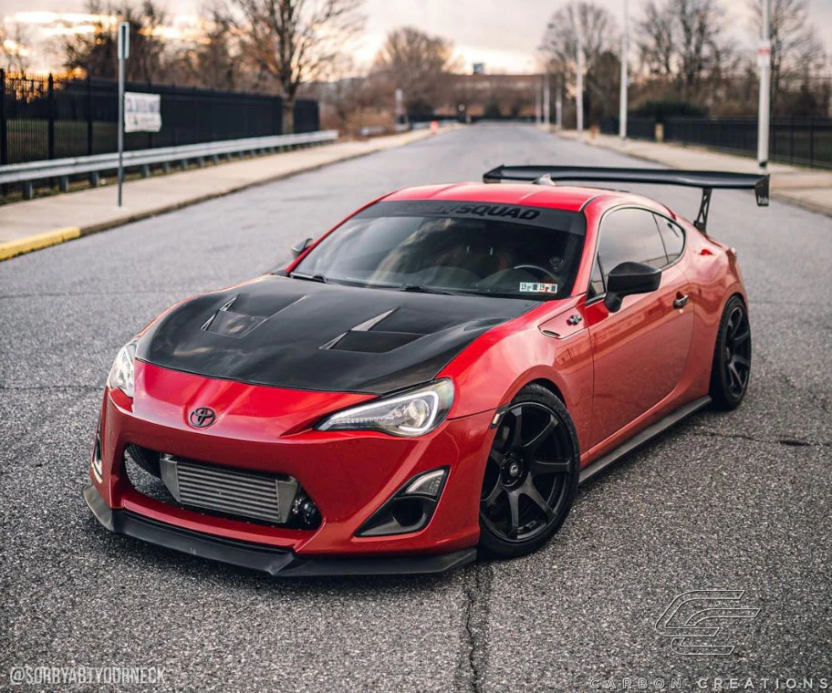 Scion FR-S / Toyota 86 / Subaru BRZ Carbon Fiber Dritech 86-R Hood - Image 4