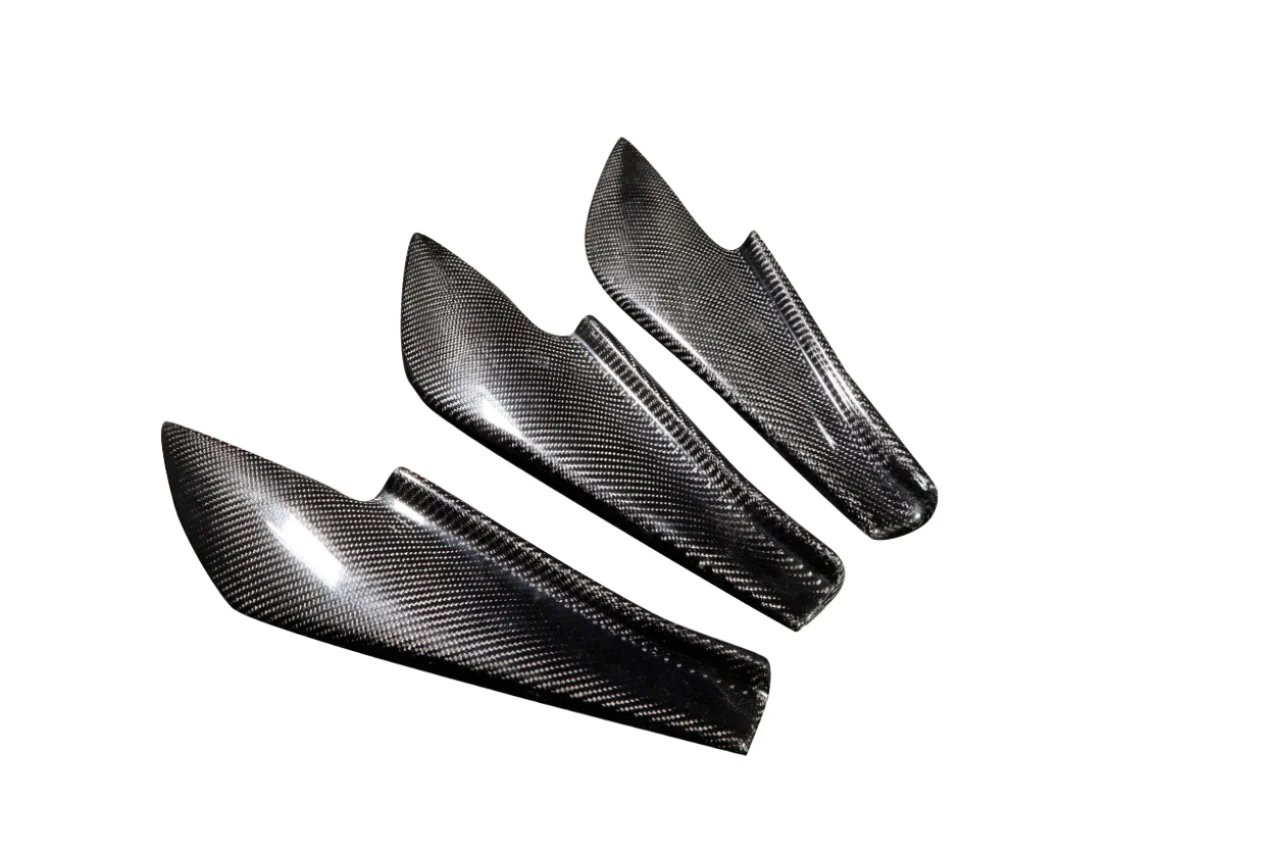 Scion FR-S / Toyota 86 / Subaru BRZ Carbon Fiber GT500 V3 Rear Bumper Canards - Image 4