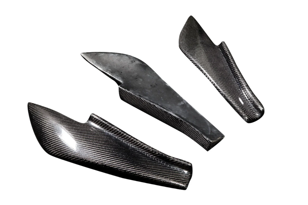 Scion FR-S / Toyota 86 / Subaru BRZ Carbon Fiber GT500 V3 Rear Bumper Canards - Image 6