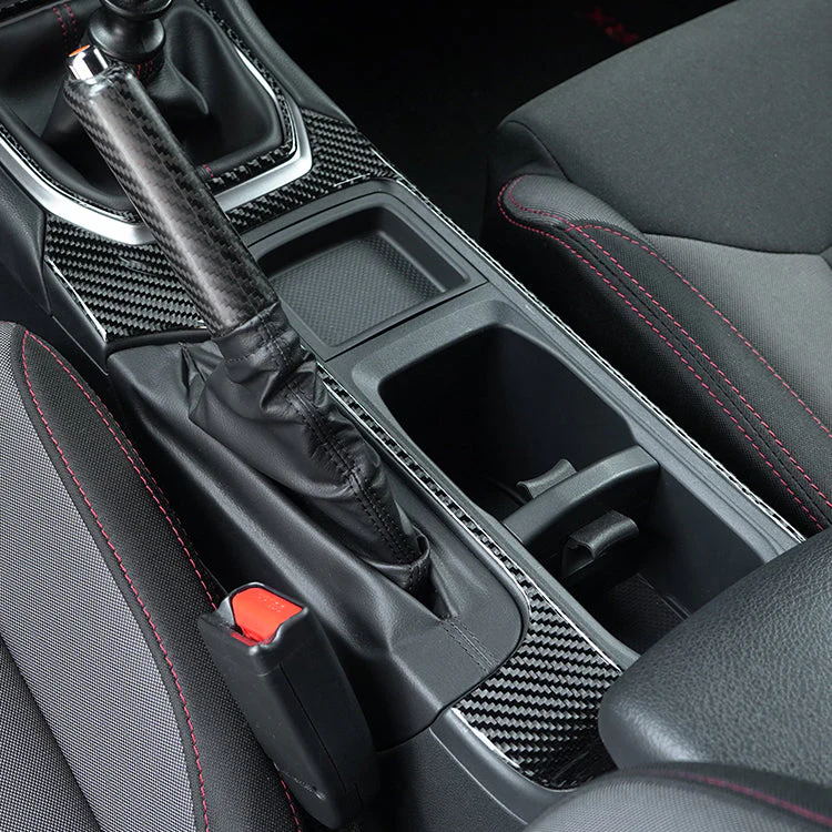 Subaru WRX (2022-2025) P&S Series Carbon Fiber Cup Holder Trim Cover - Image 4
