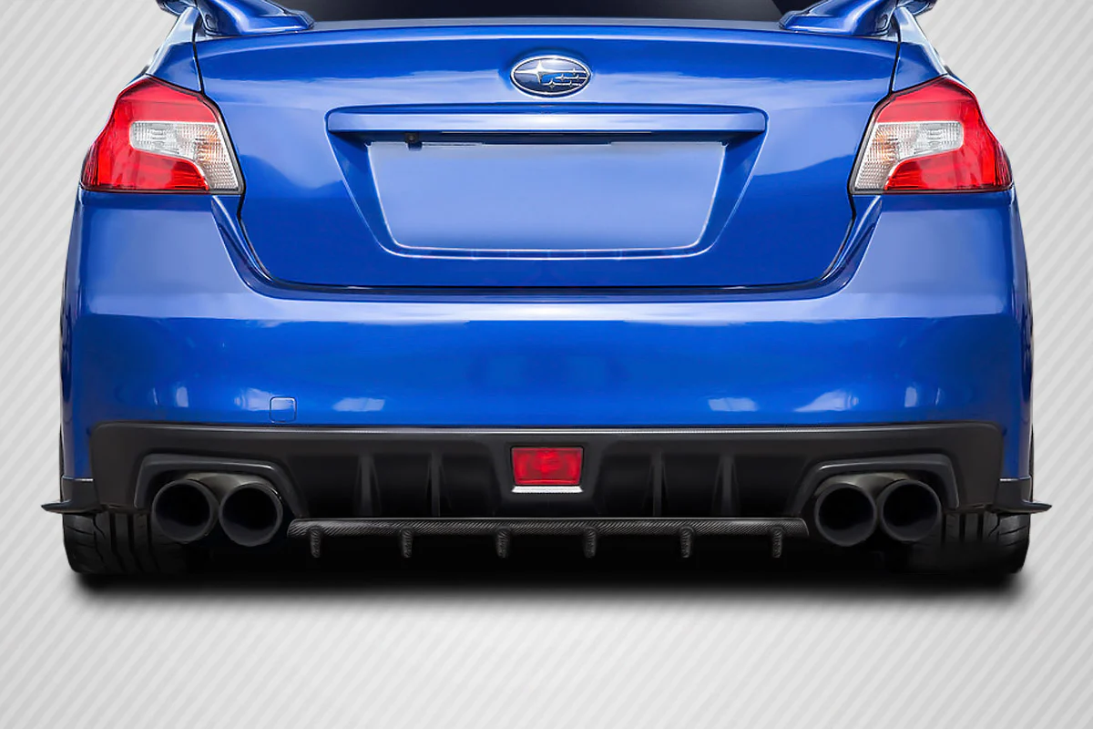 Subaru WRX STI (2015-2021) Carbon Fiber C Speed Style Rear Diffuser - Image 6