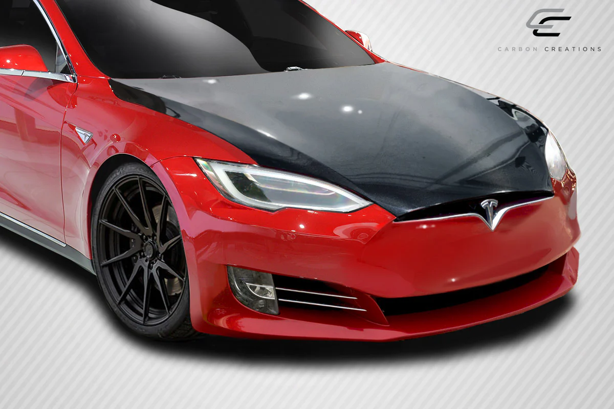 Tesla Model S Carbon Fiber DriTech OEM Look Hood - Image 6
