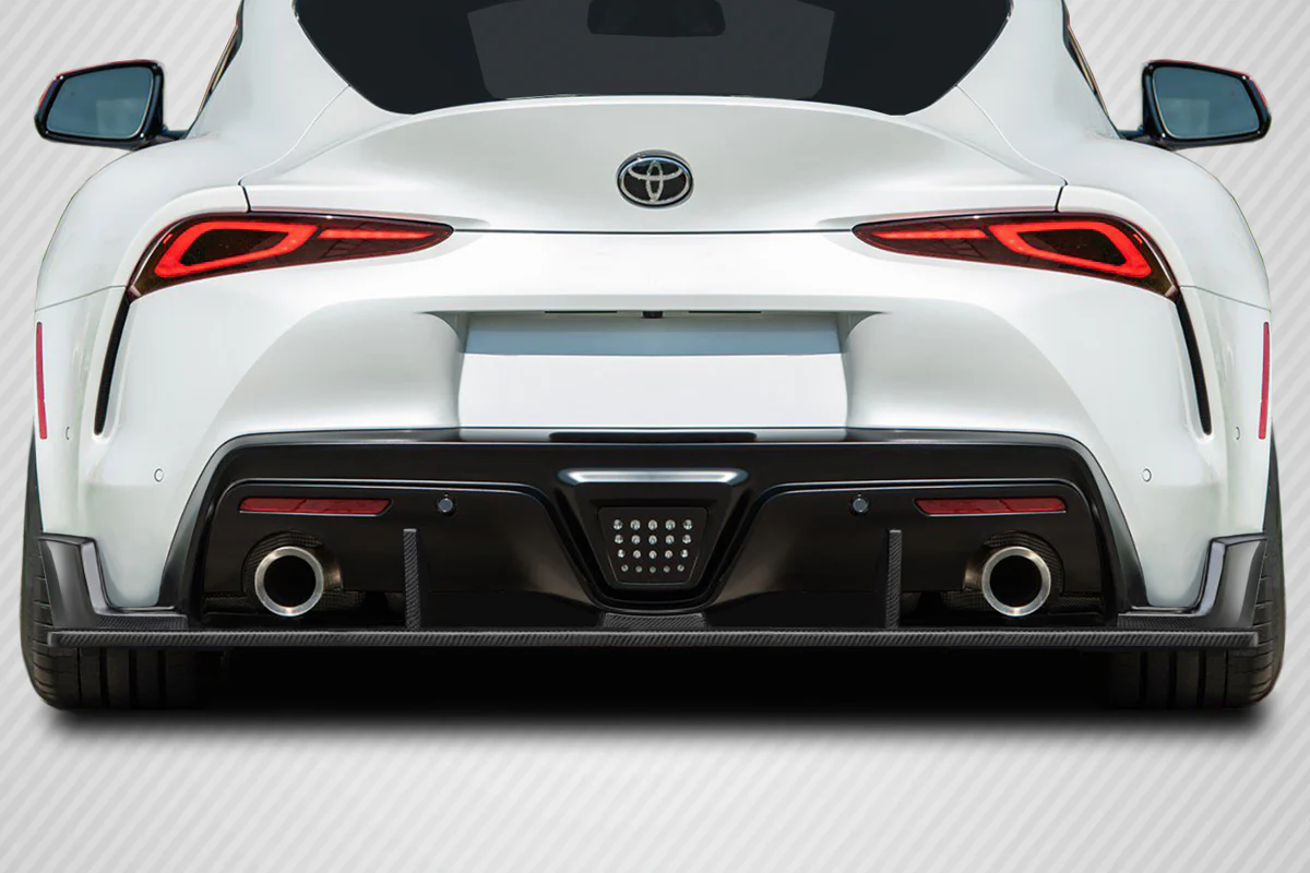 Toyota Supra A90 Carbon Fiber J Sport Rear Diffuser - Image 5